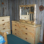 6-drawer dresser $899, Mirror $250