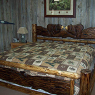 Chainsaw-Carved Slab Bed King $1299