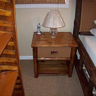 Night Table with Lamp and Phone