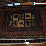 Moose and Bear Rug