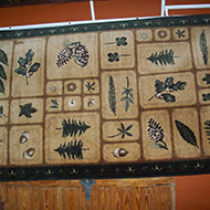 Pine tree, Acorn, Leaf, Pine Cone Rug