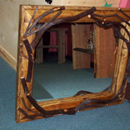 Mirror with Laurel