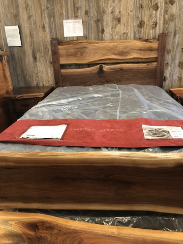 Walnut Slab Bed