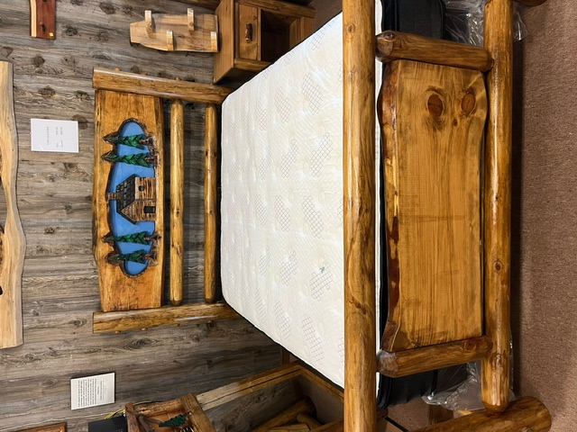 Cabin Carved bed